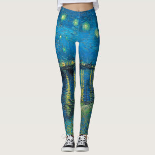 Vincent Van Gogh Sternennacht über der Rhone Leggings