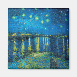 Vincent Van Gogh Sternennacht über der Rhone Magnet