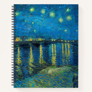 Vincent Van Gogh Sternennacht über der Rhone Notizbuch