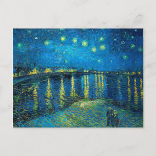 Vincent Van Gogh Sternennacht über der Rhone Postkarte