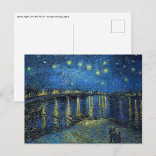Vincent van Gogh - Sternennacht über der Rhone Postkarte