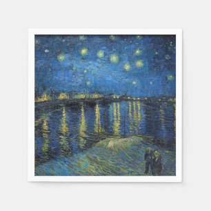 Vincent van Gogh - Sternennacht über der Rhone Serviette