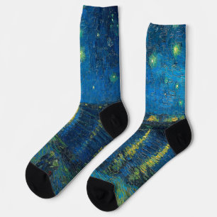 Vincent Van Gogh Sternennacht über der Rhone Socken