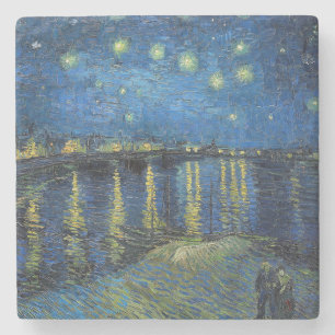Vincent van Gogh - Sternennacht über der Rhone Steinuntersetzer