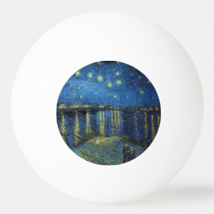 Vincent van Gogh - Sternennacht über der Rhone Tischtennisball