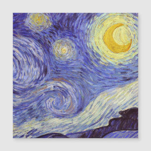 Vincent Van Gogh Sternennacht Vintage-Fine-Art Magnetkarte