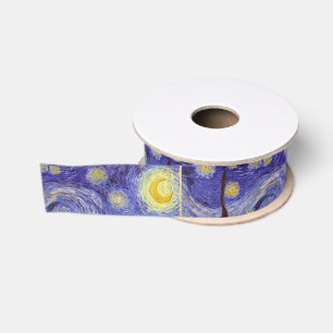 Vincent Van Gogh Sternennacht Vintage-Fine-Art Ripsband