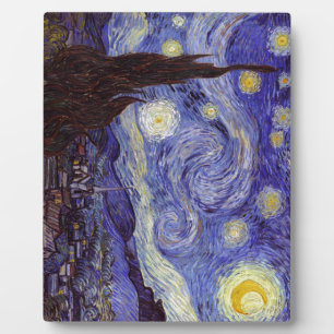 Vincent Van Gogh Sternennacht Vintage Kunst Fotoplatte