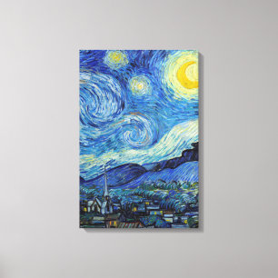 Vincent Van Gogh Sternennacht Vintage Kunst Leinwanddruck