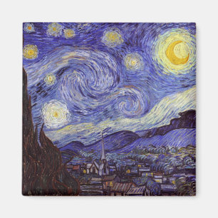 Vincent Van Gogh Sternennacht Vintage Kunst Magnet