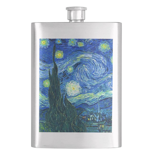 vincent van gogh sternte Nacht Flachmann (Vorderseite)