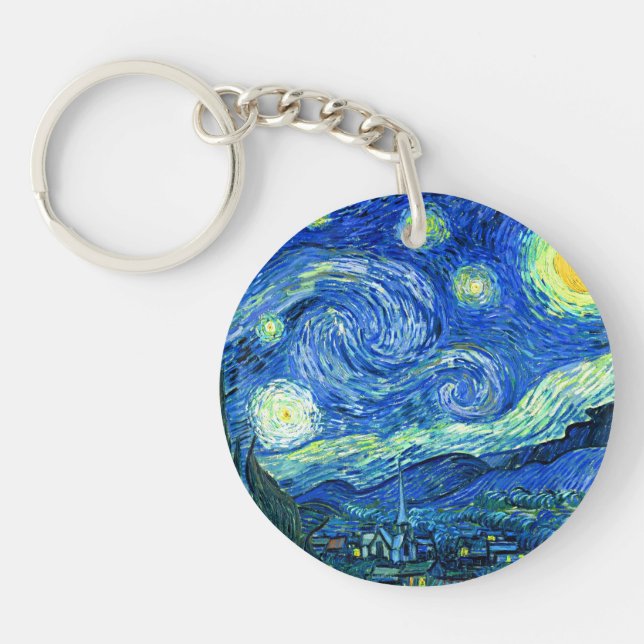 vincent van gogh sternte Nacht Schlüsselanhänger (Vorderseite)
