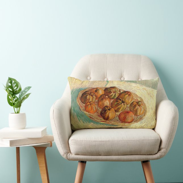 Vincent van Gogh - Still Life Basket of Äpfel Lendenkissen (Stuhl )