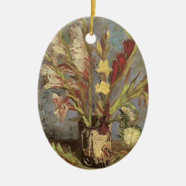 Vincent van Gogh - Still Life Vase mit Gladioli Keramikornament (Vorne)