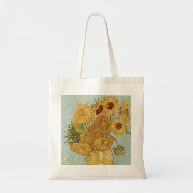 Vincent van Gogh Still Life Vase mit Sonnenblumen Tragetasche (Vorne)