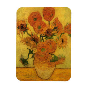 Vincent van Gogh Still Life Vase w 15 Sonnenblumen Magnet