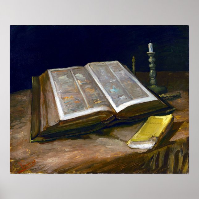 Vincent van Gogh Still Life with Bible Poster (Vorne)