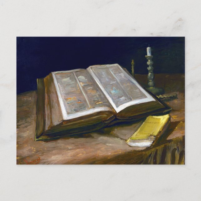 Vincent van Gogh Still Life with Bible Postkarte (Vorderseite)
