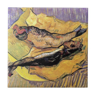 Vincent Van Gogh - Stillleben Bloaters Kunstwerk Fliese