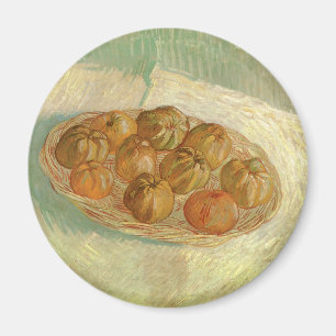 Vincent van Gogh - Stillleben Korb mit Äpfeln Magnet