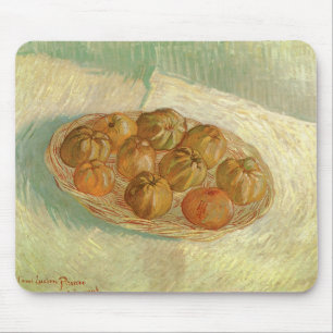 Vincent van Gogh - Stillleben Korb mit Äpfeln Mousepad