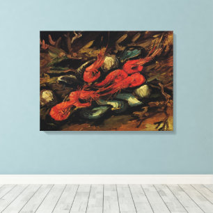 Vincent van Gogh - Stillleben Miesmuscheln und Gar Leinwanddruck