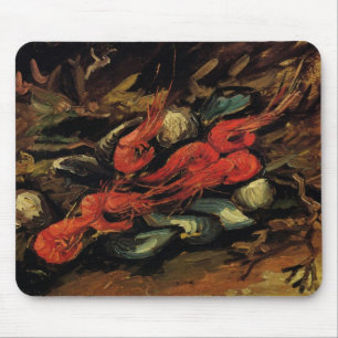 Vincent van Gogh - Stillleben Miesmuscheln und Gar Mousepad