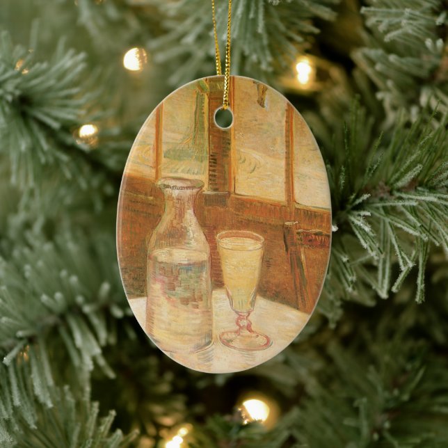 Vincent van Gogh - Stillleben mit Absinthe Keramik Ornament (Baum)