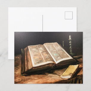 Vincent van Gogh: Stillleben mit Bibel Postkarte