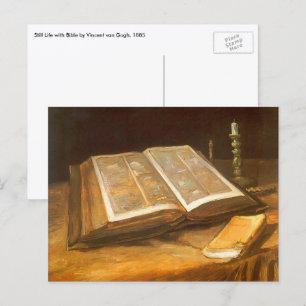 Vincent van Gogh - Stillleben mit Bibel Postkarte