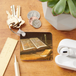 Vincent van Gogh - Stillleben mit Bibel Schlüsselanhänger