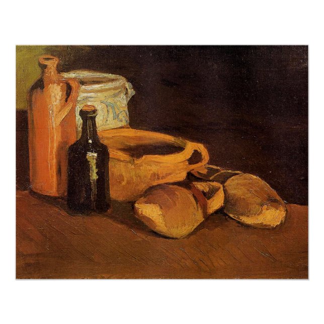 Vincent van Gogh - Stillleben mit Clogs, Pots, Poster (Vorderseite)
