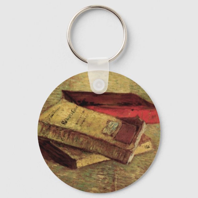 Vincent van Gogh - Stillleben mit drei Büchern Schlüsselanhänger (Vorderseite)