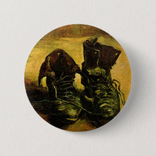 Vincent van Gogh - Stillleben mit einem Paar Schuh Button