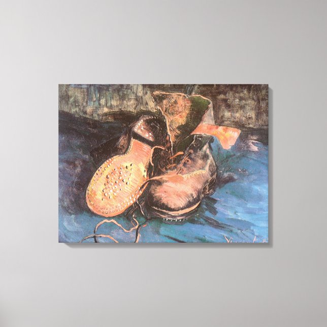 Vincent van Gogh - Stillleben mit einem Paar Schuh Leinwanddruck (Vorderseite)