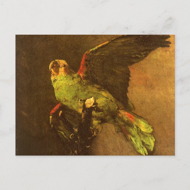 Vincent van Gogh - Stillleben mit grünem Papagei Postkarte (Vorderseite)