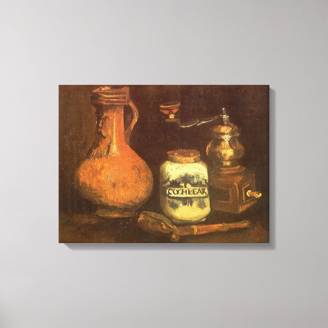 Vincent van Gogh - Stillleben mit Kaffeemühle Leinwanddruck (Vorderseite)