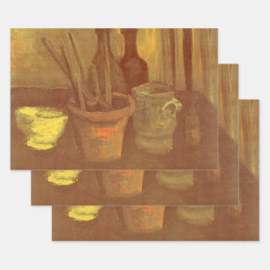 Vincent van Gogh - Stillleben mit Pinsel in einem  Geschenkpapier Set