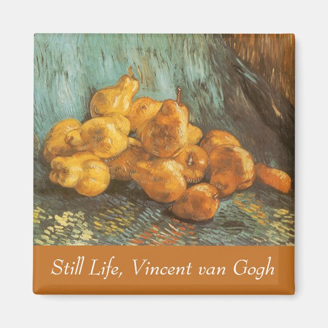 Vincent van Gogh - Stillleben mit stillen Birnen Magnet (Vorne)