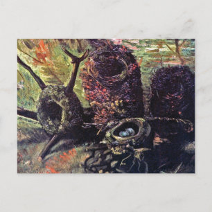 Vincent Van Gogh - Stillleben mit Vogelnestern Postkarte