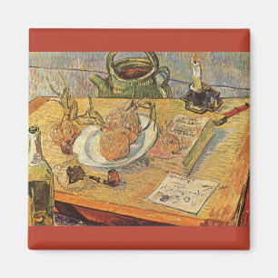 Vincent van Gogh - Stillleben mit Zeichenbrett Magnet