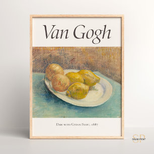 Vincent van Gogh Stillleben mit Zitronen auf einem Poster