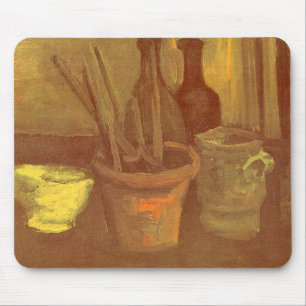 Vincent van Gogh - Stillleben Pinsel in einem Topf Mousepad