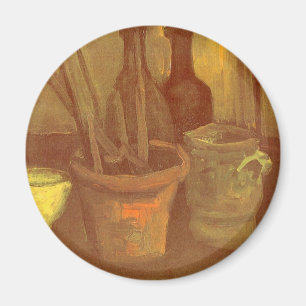 Vincent van Gogh - Stillleben Pinsel in Pot Magnet