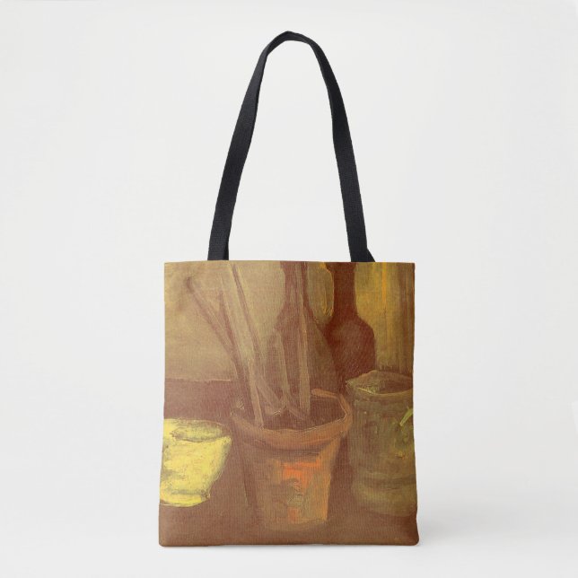 Vincent van Gogh - Stillleben Pinsel in Pot Tasche (Vorderseite)