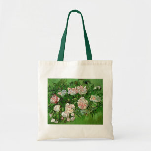 Vincent Van Gogh - Stillleben Rosa Rosen Fine Art Tragetasche