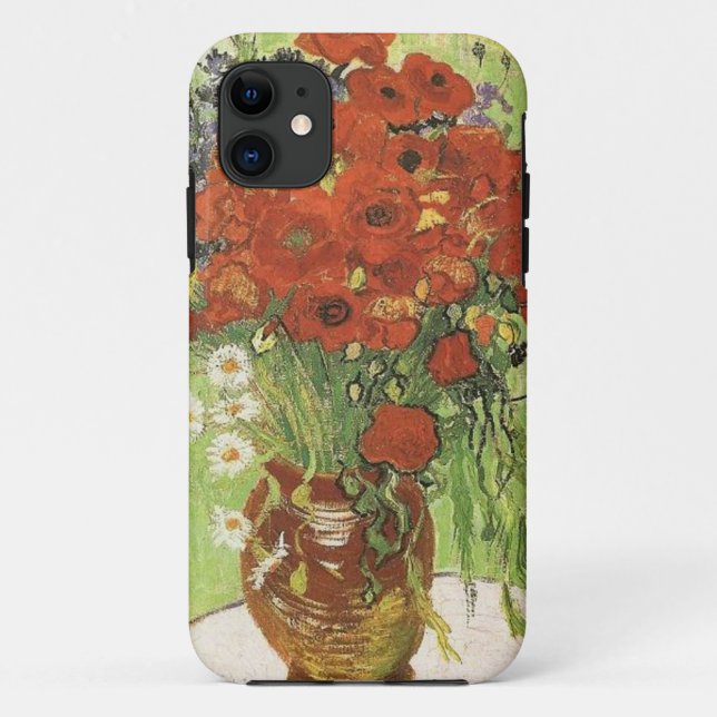 Vincent van Gogh, Stillleben - Rote Mohn... Case-Mate iPhone Hülle (Rückseite)