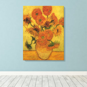 Vincent van Gogh Stillleben Vasen mit 15 Sonnenblu Leinwanddruck