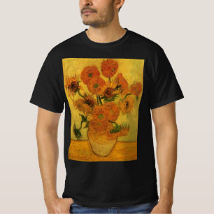 Vincent van Gogh Stillleben Vasen mit 15 Sonnenblu T-Shirt