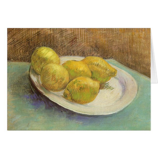 Vincent van Gogh - Stillleben Zitronen auf einer P (Vorderseite (Horizontal))